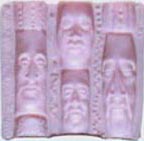 moldb- 4 small long faces mold